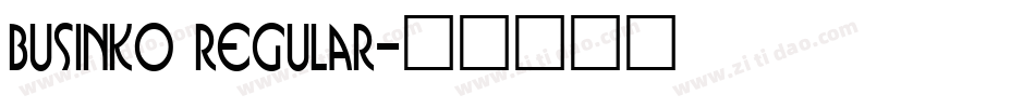 Businko Regular字体转换